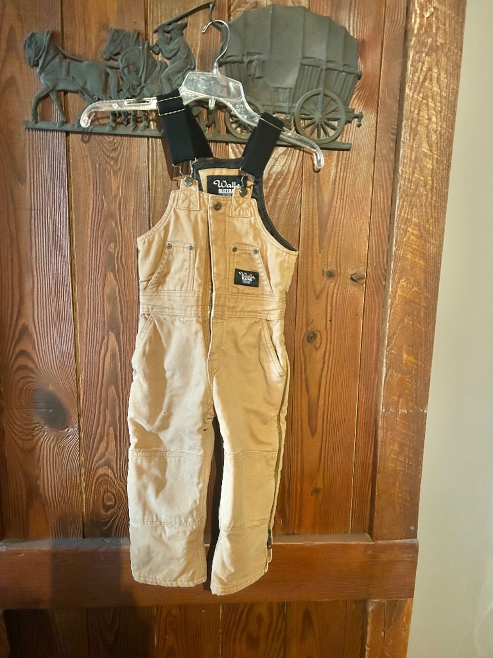 Walls Blizzard Pruf Insulated Coveralls Youth 4/5 Brown/Khaki